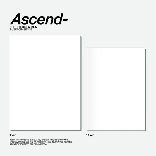 [PRE-ORDER] ZEROBASEONE - Ascend- (PHOTOBOOK VER)