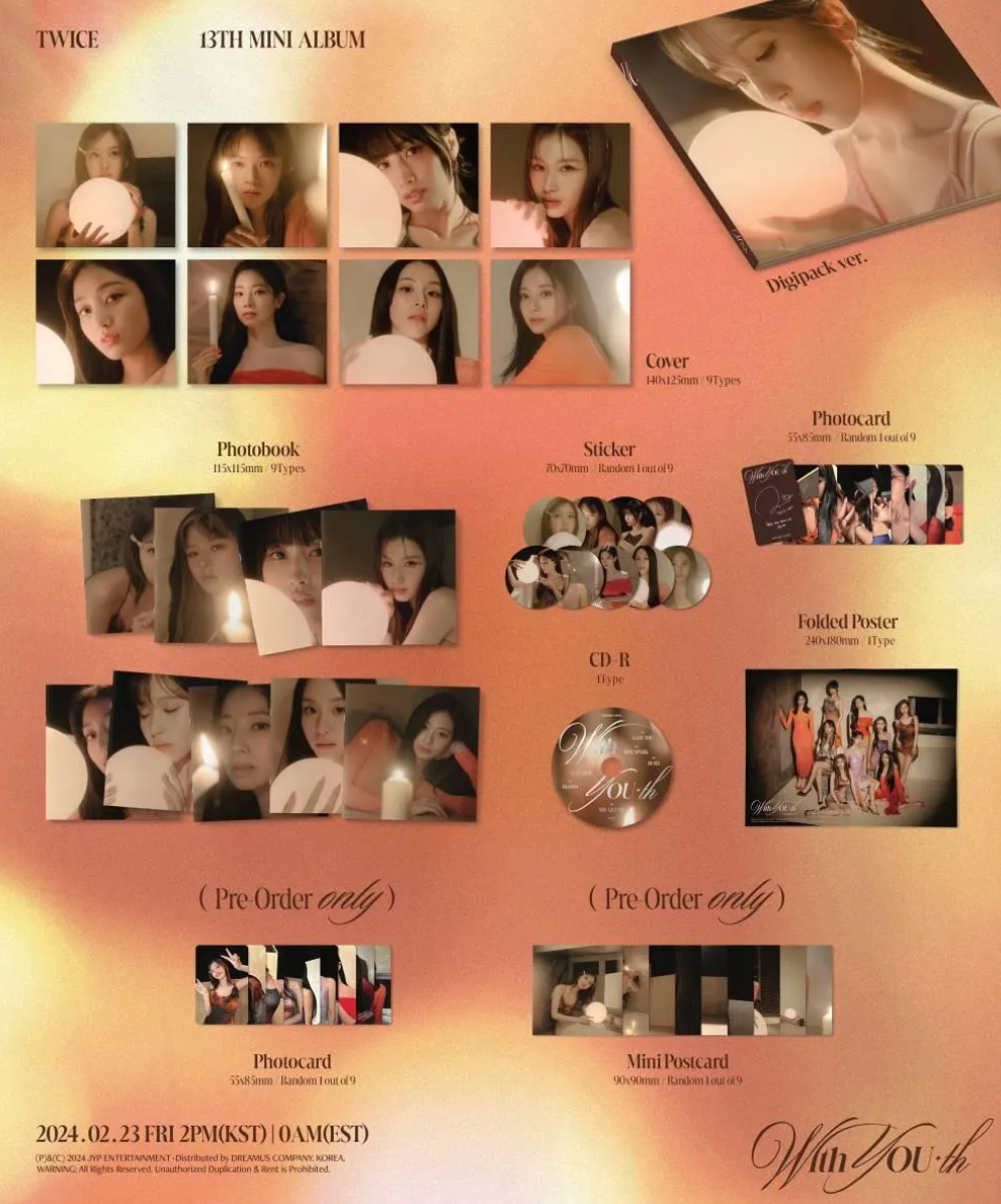 TWICE - With YOU-th (DIGIPACK VER)