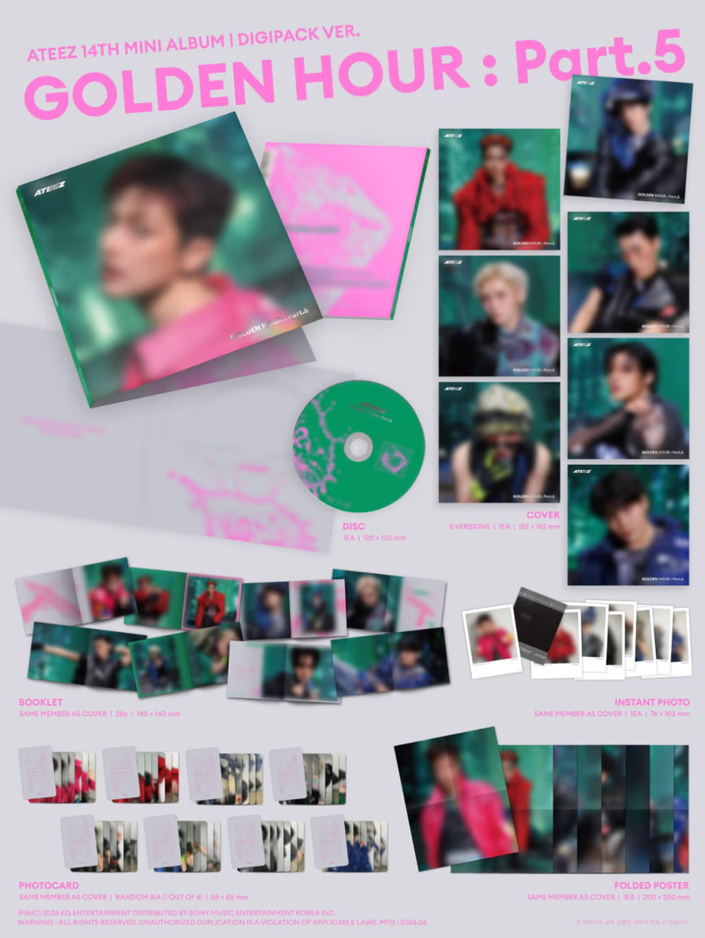 [PRE-ORDER] ATEEZ - GOLDEN HOUR PART.5 (DIGIPACK)