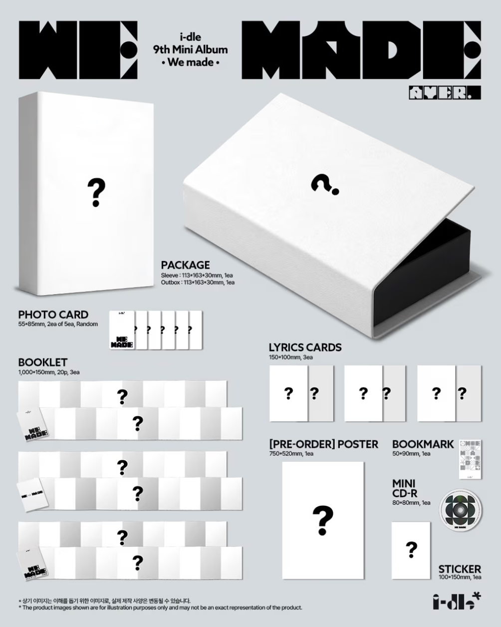 [PRE-ORDER] I-DLE - WE MADE (A VER)