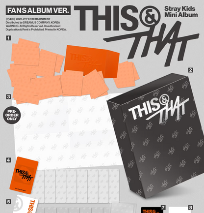 [PRE-ORDER] STRAY KIDS - THIS & THAT (FANS VERSION)