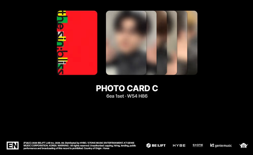 [PRE-ORDER] ENHYPEN - THE SIN : BLISS (WEVERSE ALBUM)