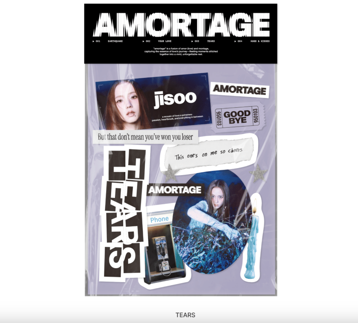 [OFFICIAL MERCH] JISOO  - STICKER PACK