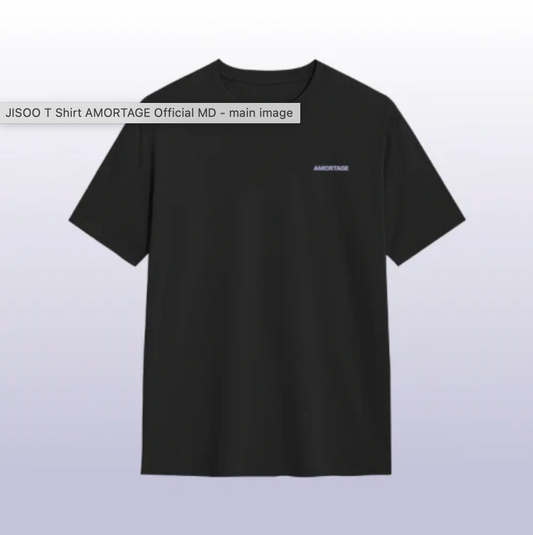 [OFFICIAL MERCH] JISOO - BLACK T-SHIRT
