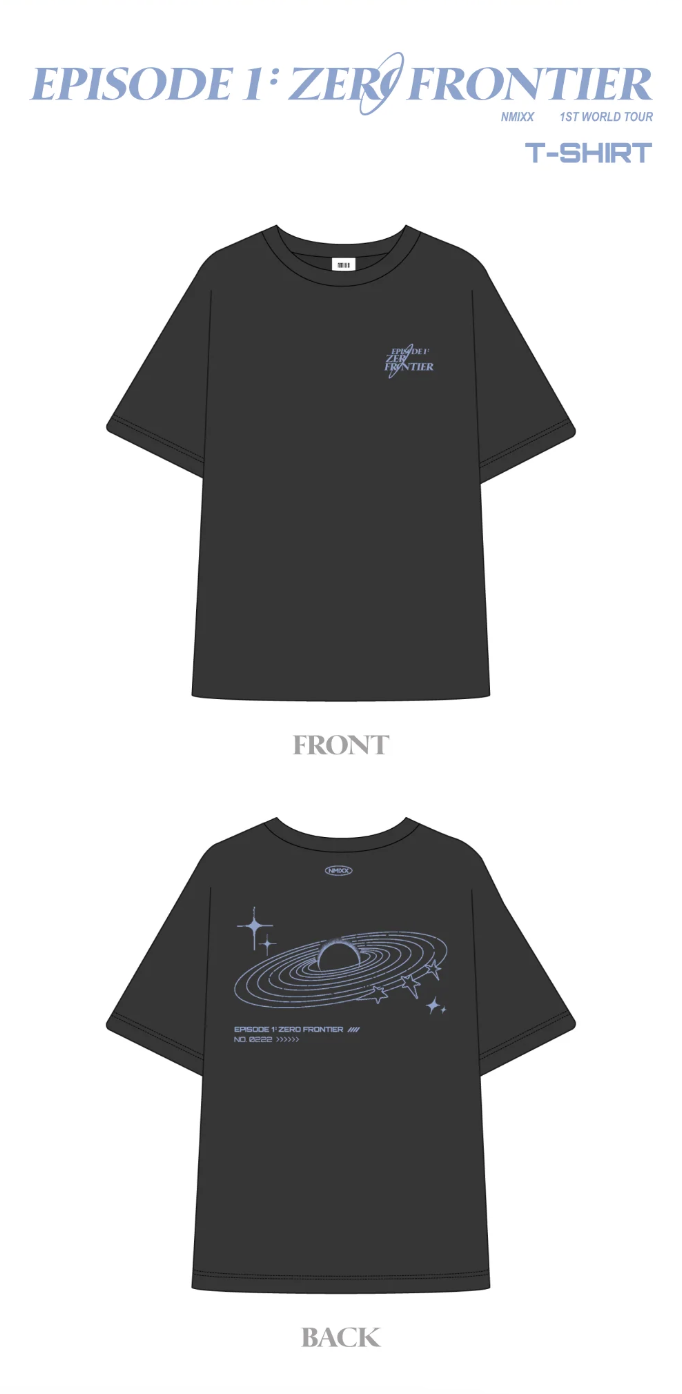 [OFFICIAL MERCH]  NMIXX - T-SHIRT - EPISODE 1: ZERO FRONTIER