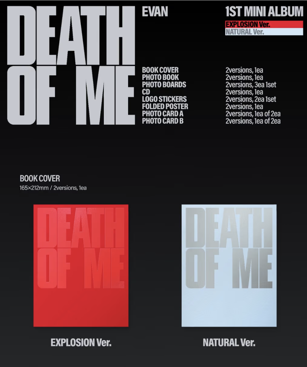 [PRE-ORDER] EVAN - DEATH OF ME (PHOTOBOOK)