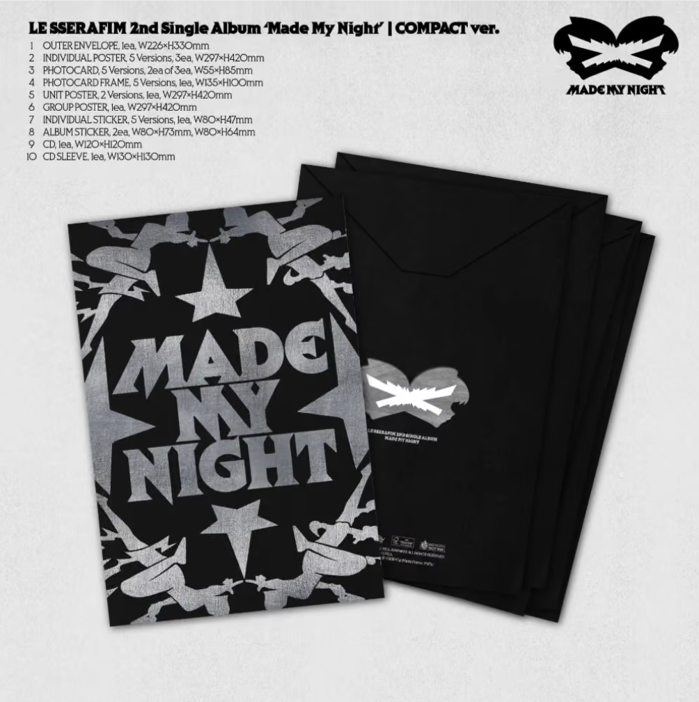 [PRE-ORDER] LE SSERAFIM - Made My Night (COMPACT VERSION)