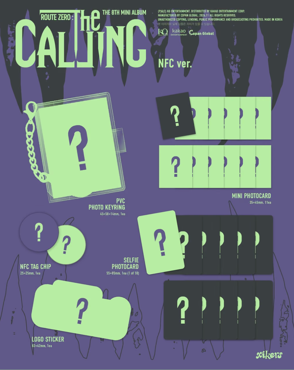 [PRE-ORDER] XIKERS - ROUTE ZERO : The CALLING (NFC VER.)