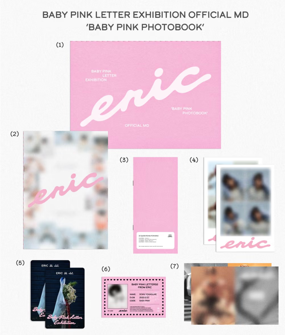 [PRE-ORDER + POB] ERIC - Baby Pink Letter Exhibition