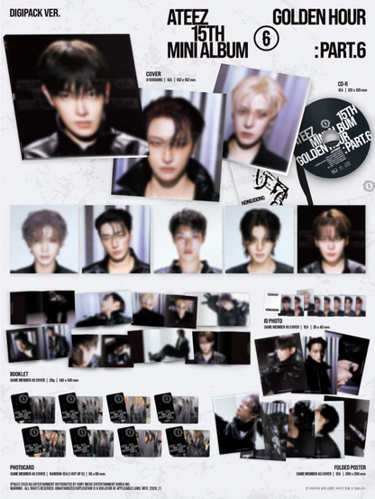 [PRE-ORDER] ATEEZ - GOLDEN HOUR PART.6 (DIGIPACK)
