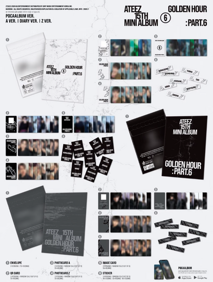 [PRE-ORDER + POB] ATEEZ - GOLDEN HOUR PART.6 (POCAALBUM)