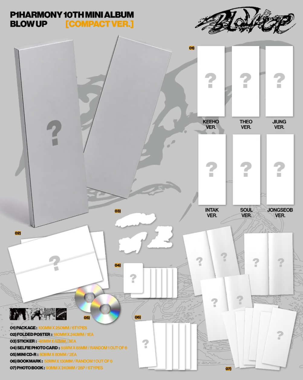 [PRE-ORDER] P1HARMONY - BLOW UP (Compact Ver.)