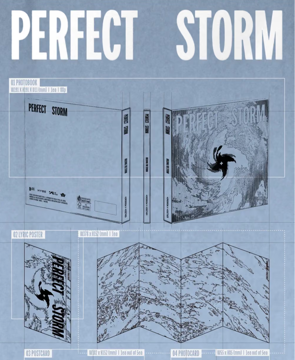 [PRE-ORDER + P.O.B] TOMORROW X TOGETHER - PERFECT STORM (Photobook ver)
