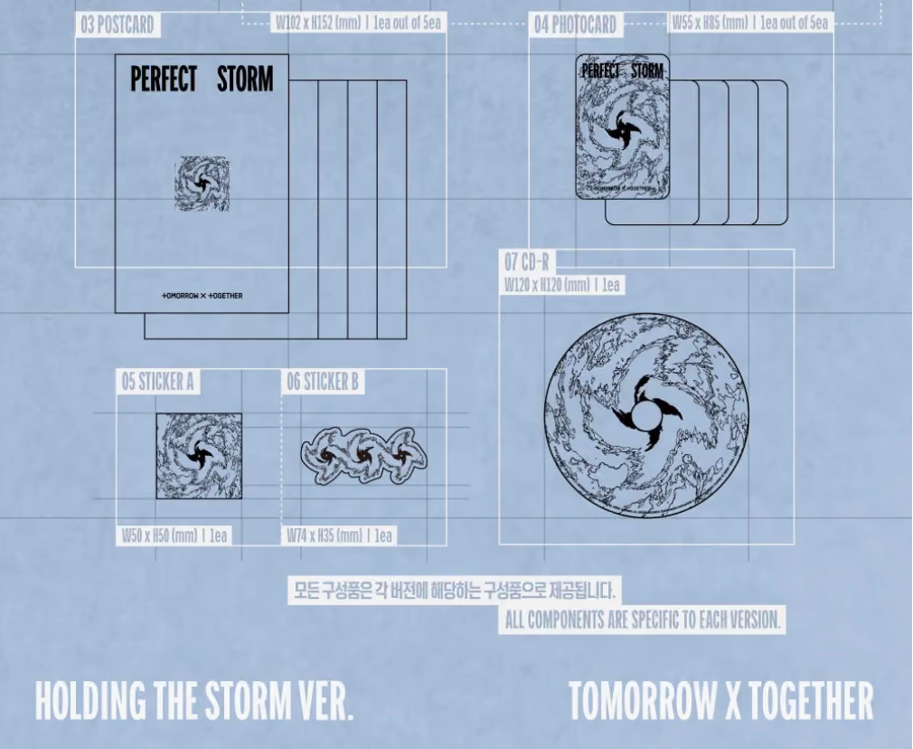 [PRE-ORDER + P.O.B] TOMORROW X TOGETHER - PERFECT STORM (Photobook ver)