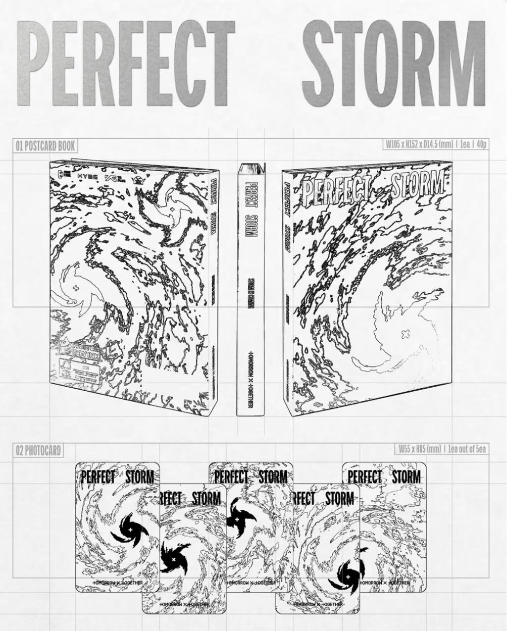 [PRE-ORDER + P.O.B] TOMORROW X TOGETHER - PERFECT STORM (STORM IS COMING Ver.)