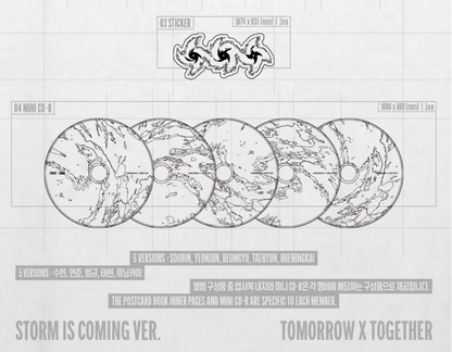 [PRE-ORDER + P.O.B] TOMORROW X TOGETHER - PERFECT STORM (STORM IS COMING Ver.)