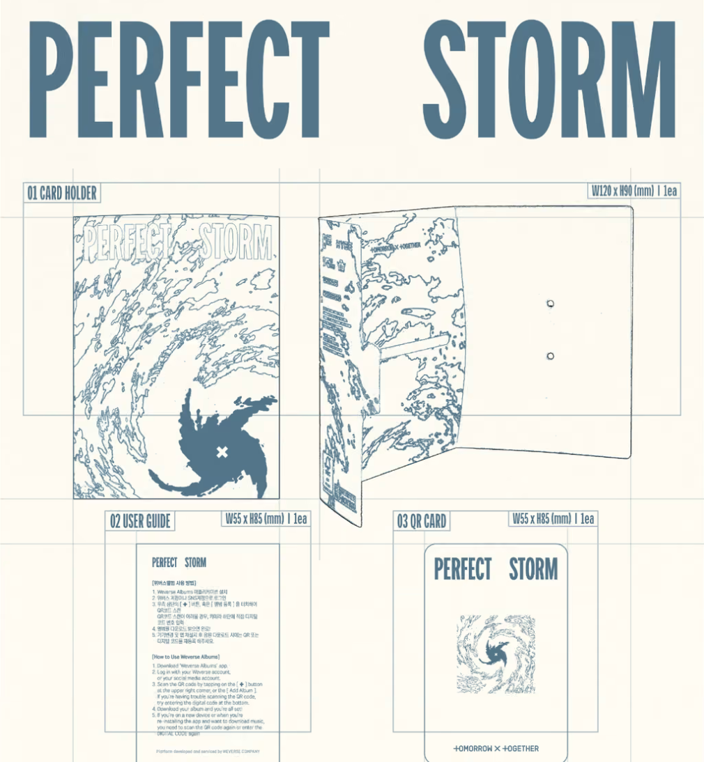 [PRE-ORDER + P.O.B (Sticker)] TOMORROW X TOGETHER - PERFECT STORM (Weverse Albums ver.)