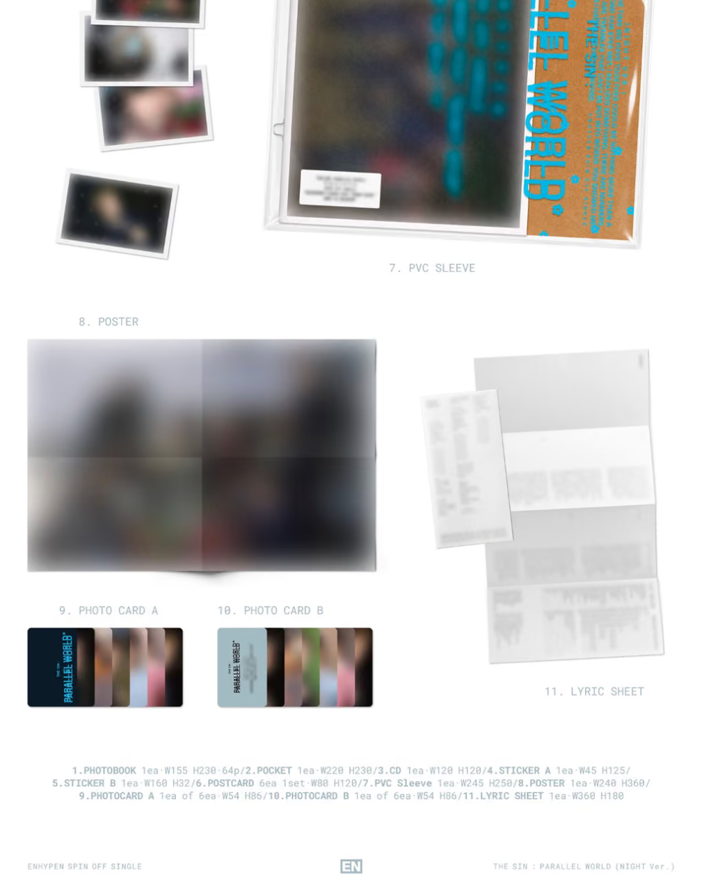 [PRE-ORDER + P.O.B] ENHYPEN - THE SIN : PARALLEL WORLD
