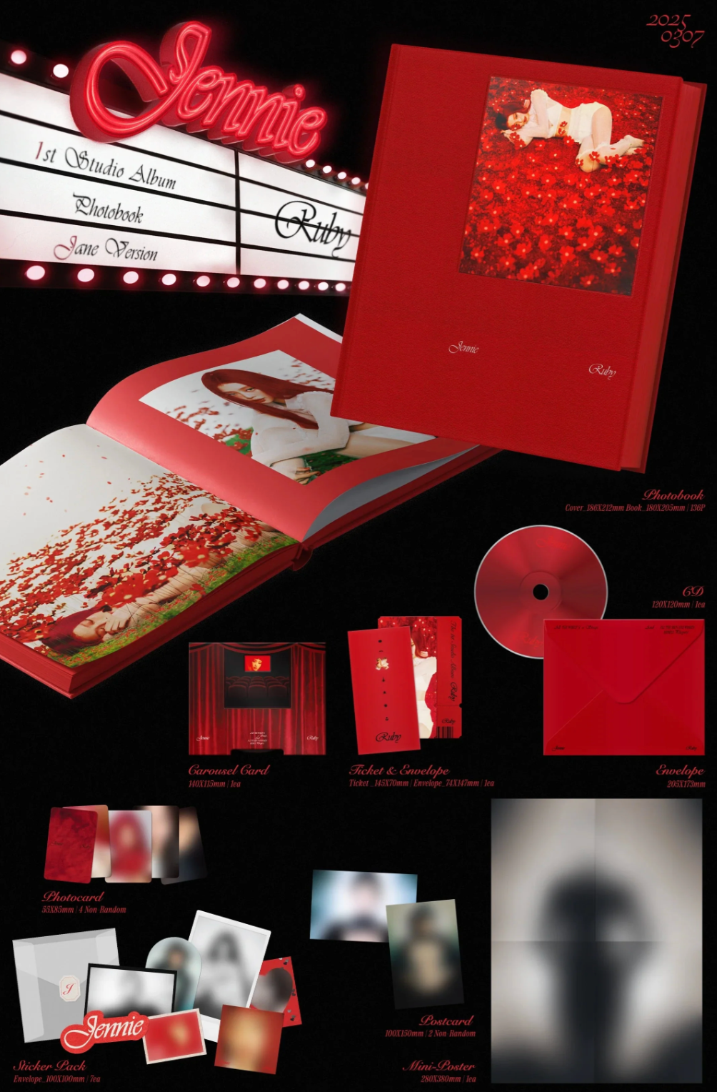 [MAKESTAR EXCLUSIVE] JENNIE (BLACKPINK) - RUBY (PHOTOBOOK VER)