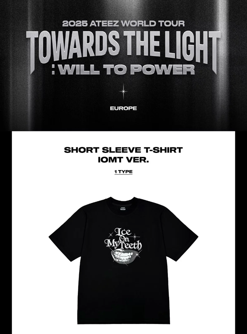 [PRE ORDER] ATEEZ - SHORT SLEEVE T-SHIRT IOMT VER