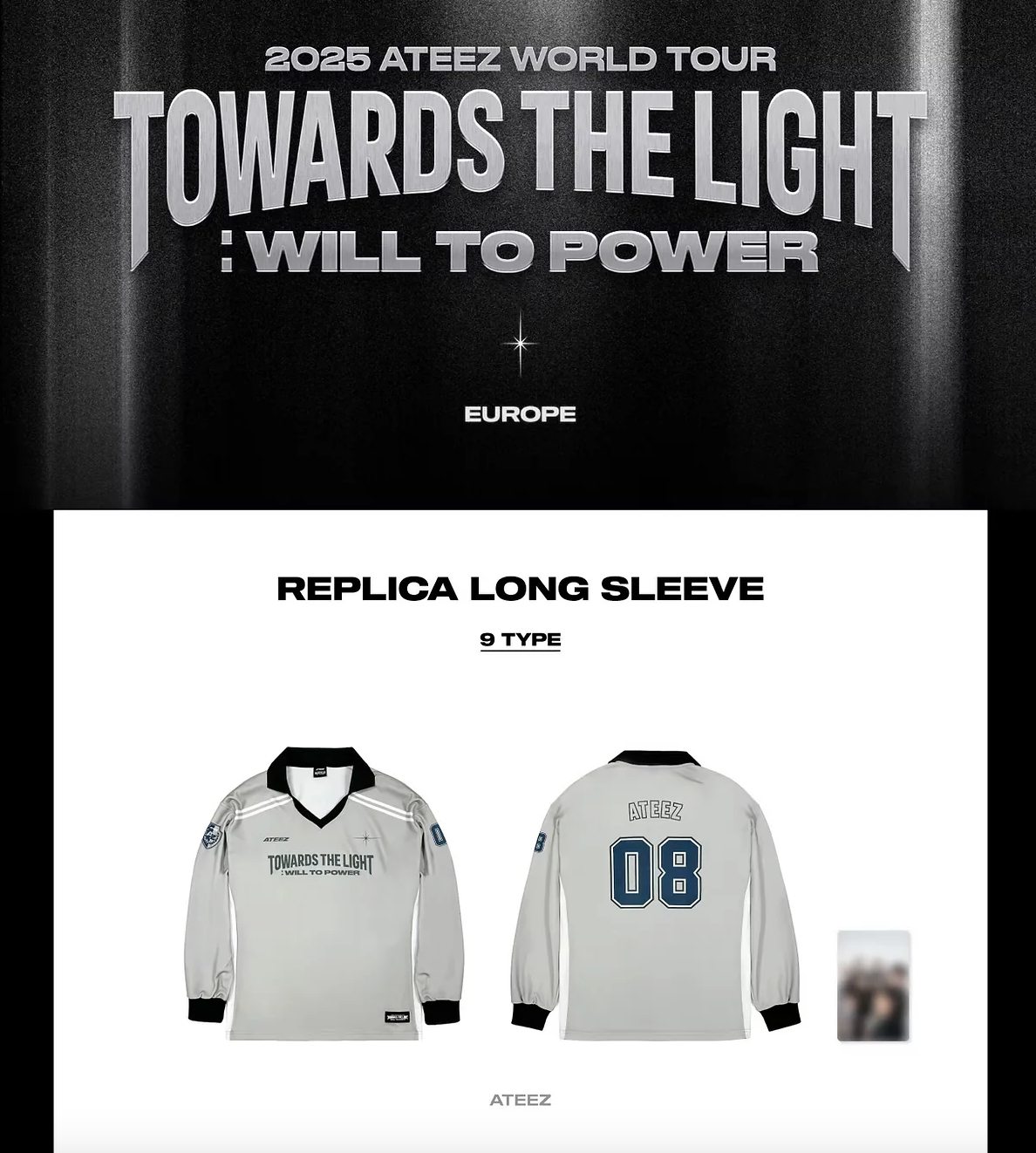 [PRE ORDER] ATEEZ - REPLICA - LONG SLEEVE