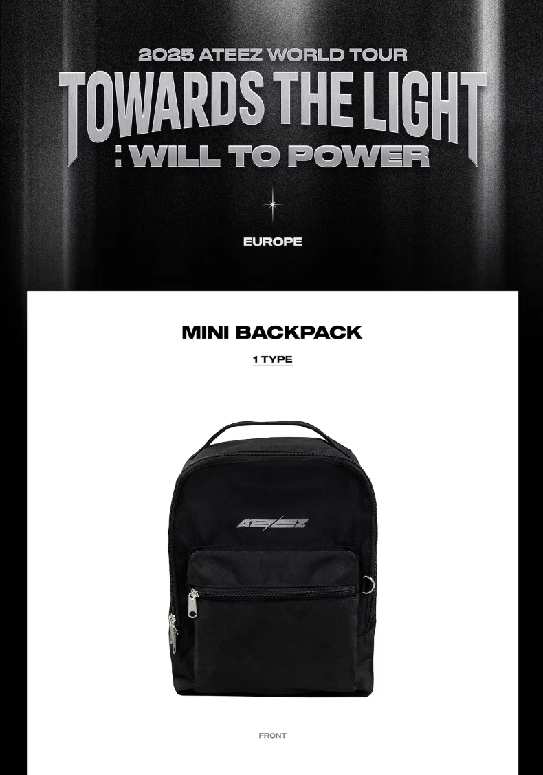 [PRE ORDER] ATEEZ - MINI BACKPACK
