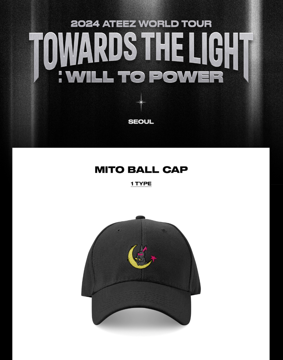 [PRE ORDER] ATEEZ - MITO BALL CAP