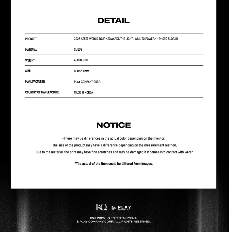 [PRE ORDER] ATEEZ - PHOTO SLOGAN