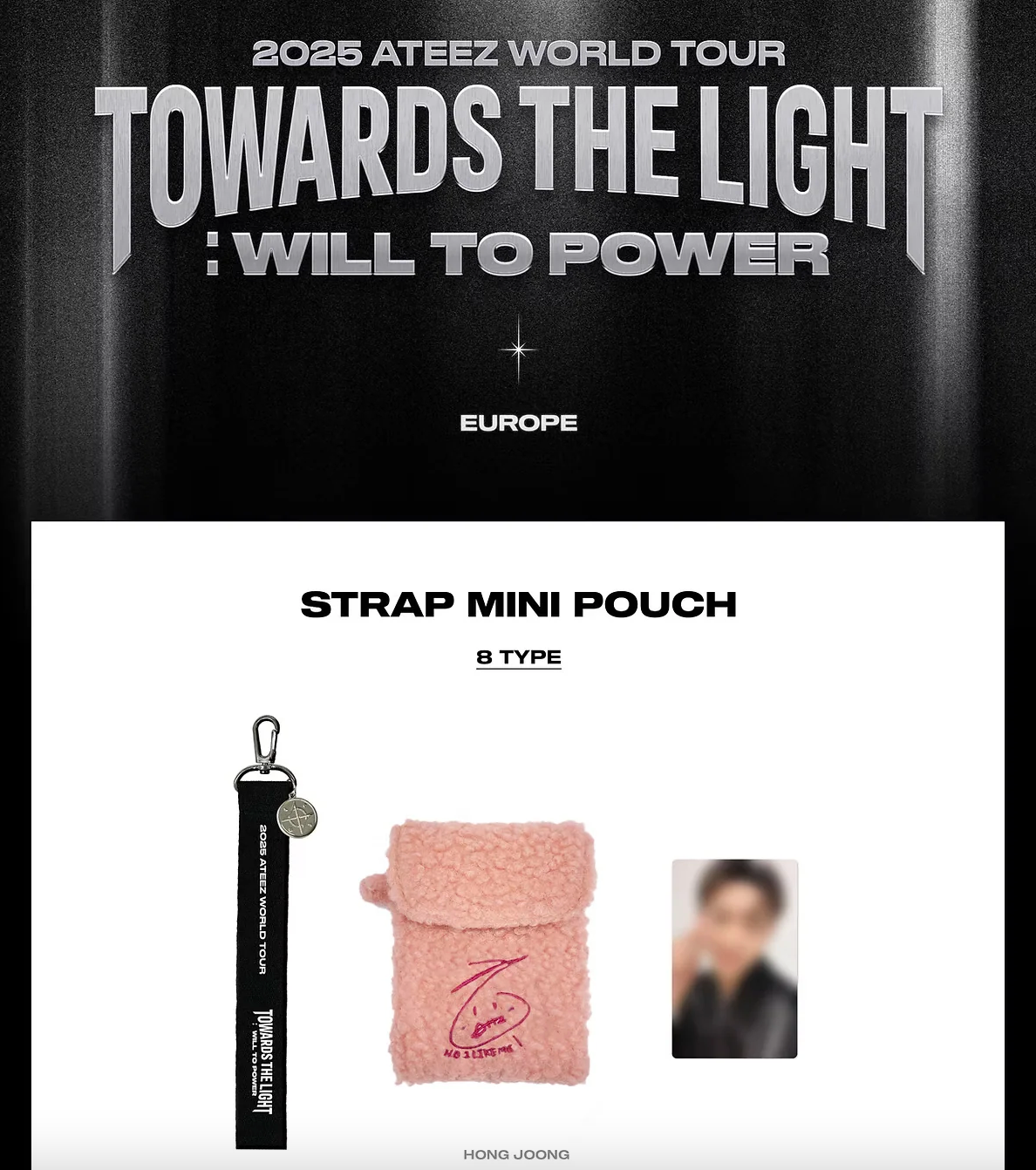 [PRE ORDER] ATEEZ - STRAP MINI POUCH