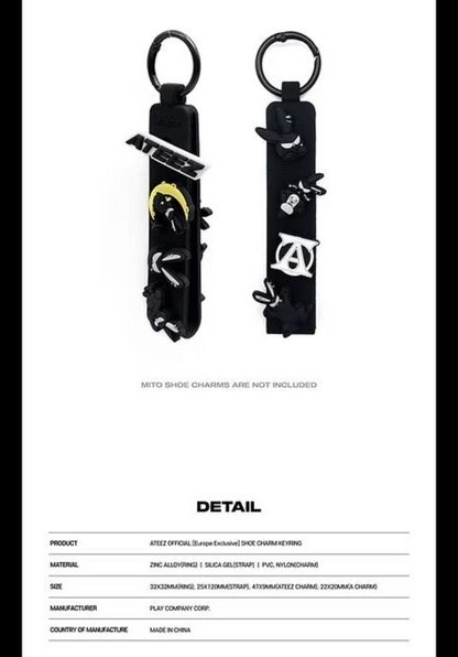 [PRE ORDER] ATEEZ - SHOE CHARM KEYRING