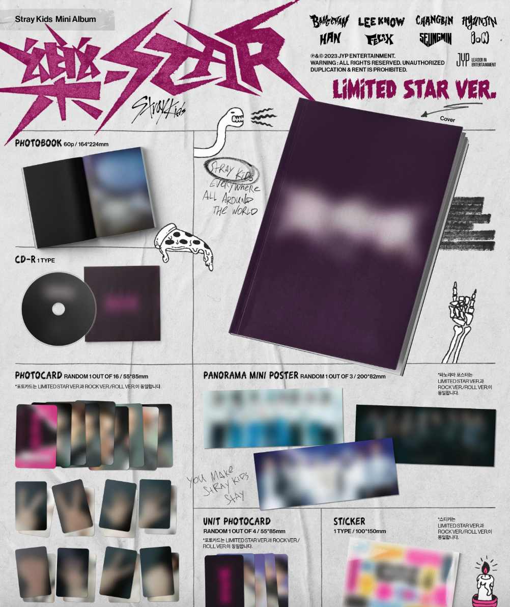 STRAY KIDS - 樂(ROCK)-STAR (LIMITED)