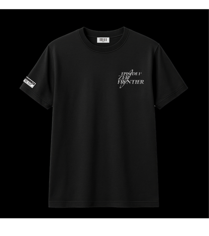 [OFFICIAL MERCH]  NMIXX- BLACK T-SHIRT - EPISODE 1: ZERO FRONTIER
